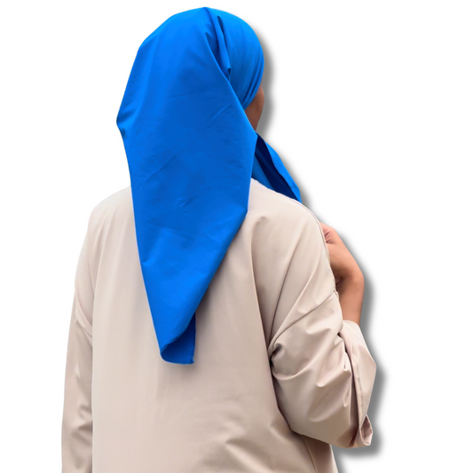 HIJAB SQUARE BATH - BLUE