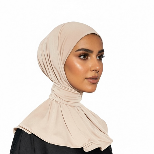 ADJUSTABLE INSTANT HIJAB- BEIGE