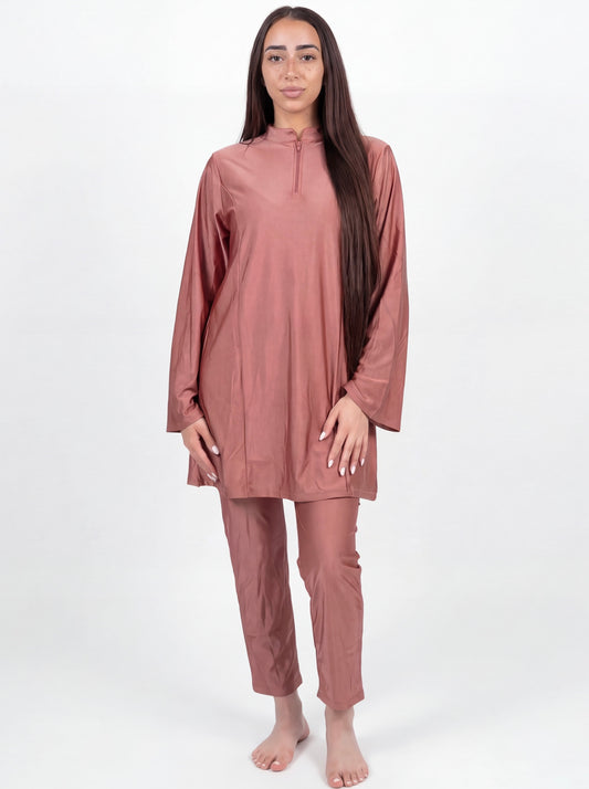 BURKINI ZIPPÉ - PINKY (3 pièces)