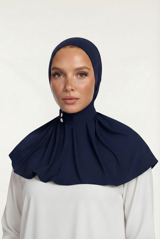ADJUSTABLE INSTANT HIJAB- BLUE NAVY