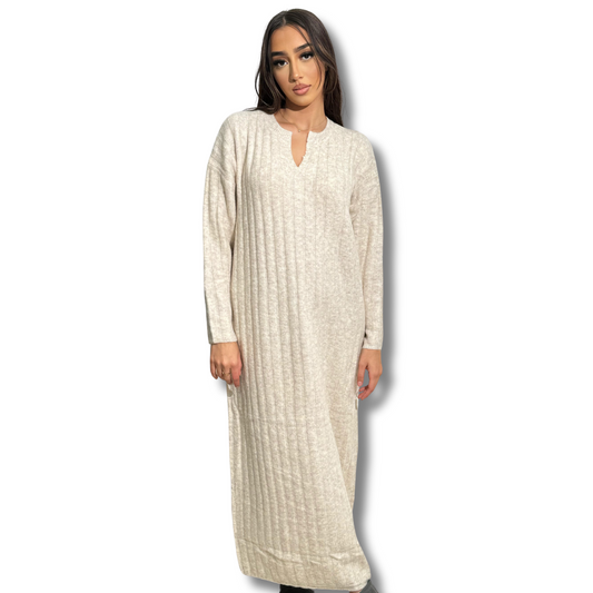 Long woollen dress