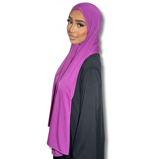 HIJAB JERSEY PREMIUM - FUSHIA