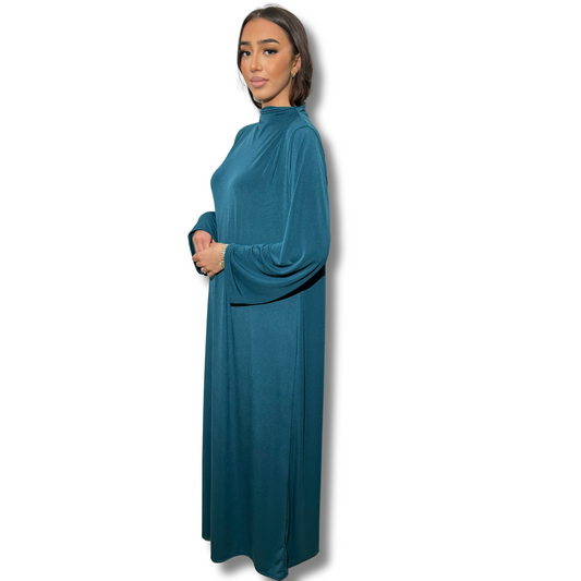 JERSEY PREMIUM DRESS - BLUE