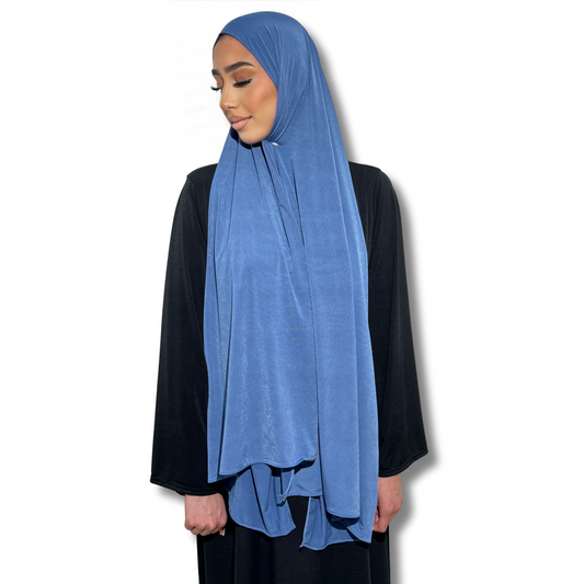 HIJAB JERSEY PREMIUM - BLUE DENIM