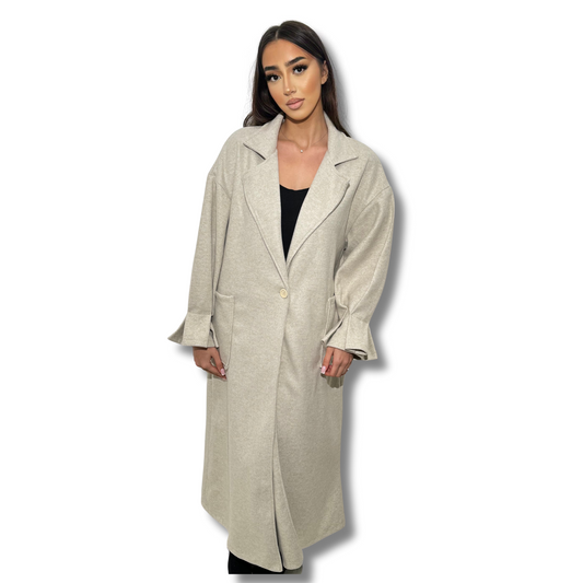 Long coat CLASSY - BEIGE