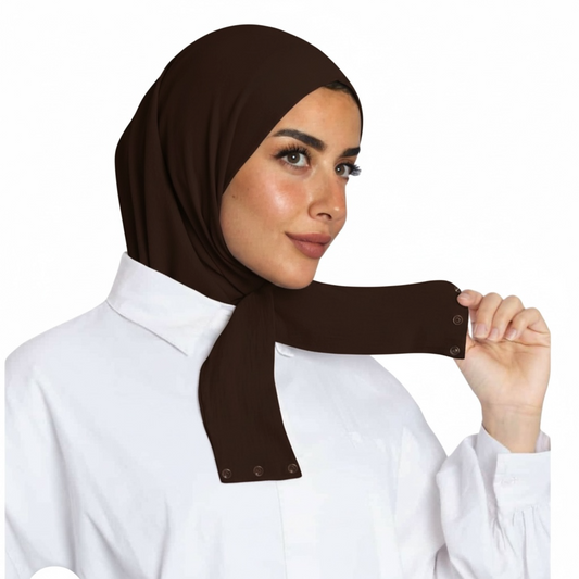 INSTANT HIJAB JERSEY BAMBOO - BROWN