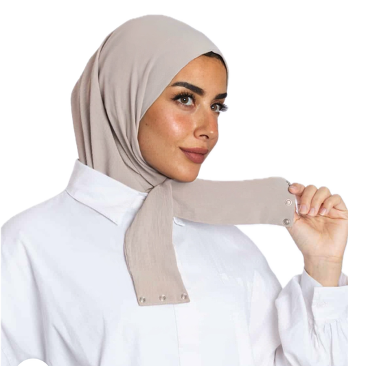 INSTANT HIJAB JERSEY BAMBOO - BEIGE