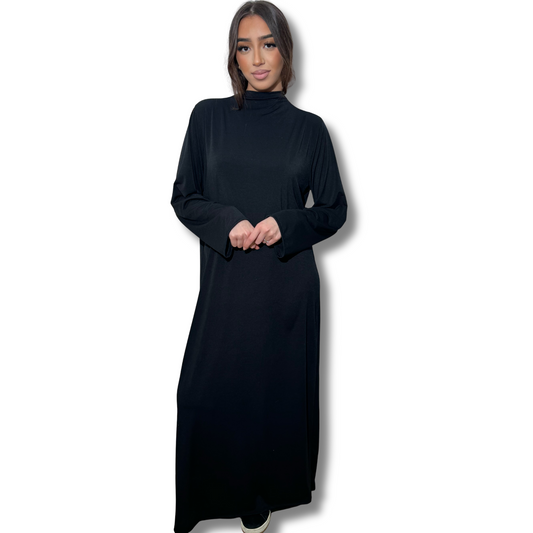 JERSEY PREMIUM DRESS - BLACK