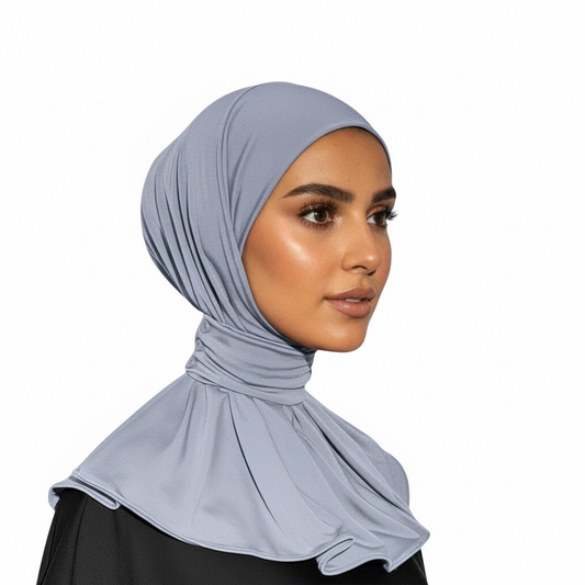 ADJUSTABLE INSTANT HIJAB - INDIGO