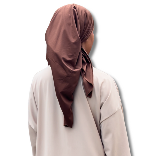 HIJAB SQUARE BATH - BROWN
