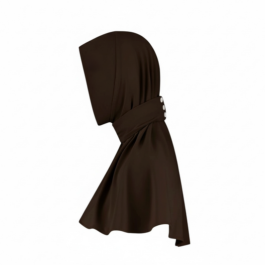 INSTANT HIJAB LIQUID JERSEY - BROWN