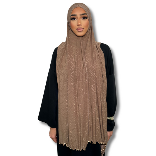 Jersey premium AIR hijab - TAUPE