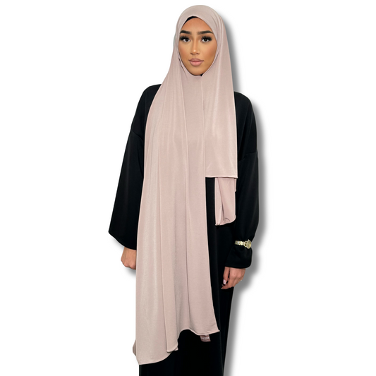 Premium breathable jersey pull-on hijab - PINK