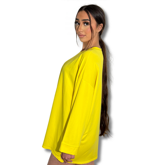 LONG TEE SHIRT - YELLOW