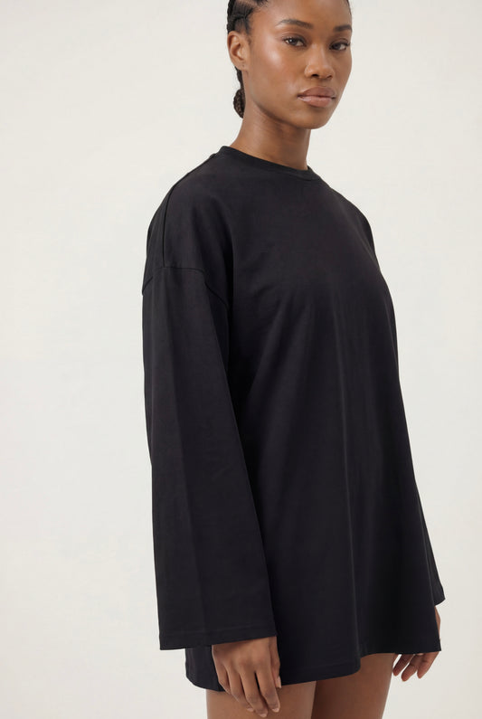 T-shirt long - NOIR