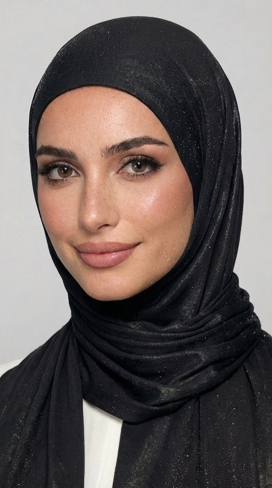 SLIP-ON SWIMMING HIJAB - BLACK